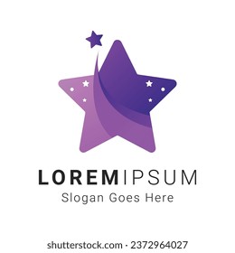 Color Star Logo Design 3D Star Logotype Achievement Star Logo Dream Star