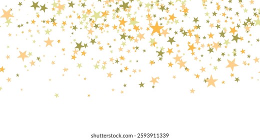 Color stars confetti background. Splash effect banner. Vector abstract illustration with blurred drops of rain for wallpaper, wrapping paper, backdrop, poster, card etc.