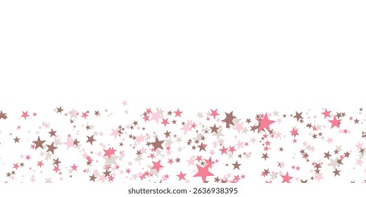 Color stars confetti background. Splash effect banner. Vector abstract illustration with blurred drops of rain for wallpaper, wrapping paper, backdrop, poster, card etc.