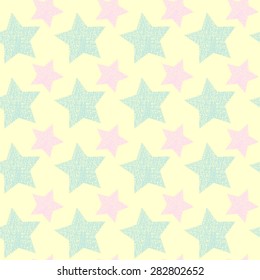 Color stars seamless background