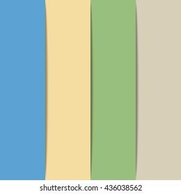 Color steps progress bar, infographic elements