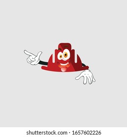 color sticker with funny cartoon character isolated on white. firefighter cartoon characters. you can use for stickers, pins or patches