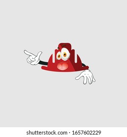 color sticker with funny cartoon character isolated on white. firefighter cartoon characters. you can use for stickers, pins or patches