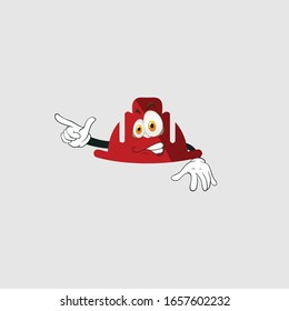 color sticker with funny cartoon character isolated on white. firefighter cartoon characters. you can use for stickers, pins or patches