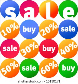 Color sticker set