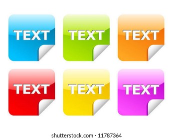 Color stickers set