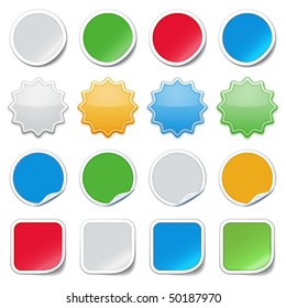 Color stickers for web.