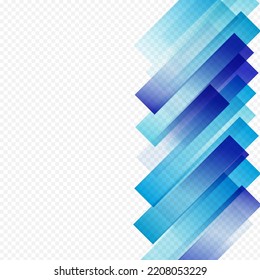 Color Stripe Vector Transparent Background. Gradient Web Element Design. Abstract Shape Pattern. Modern Booklet.