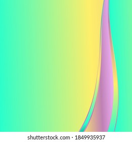 Color striped pattern. Thin and wide wavy lines. a pattern of stripes of wide and thin glowing gradient delineating the edges