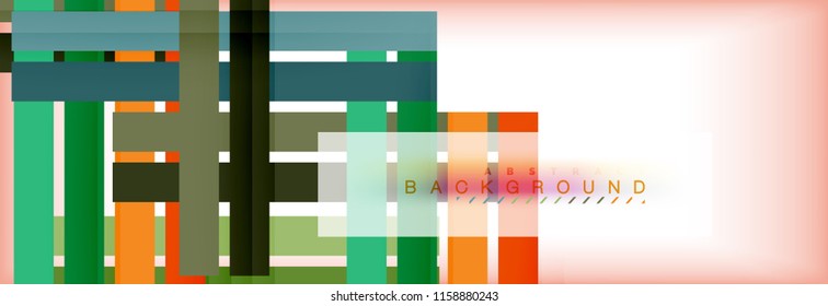 Color stripes and lines, geometric abstract background, vector modern template
