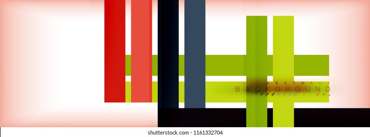 Color stripes and lines, geometric abstract background, vector modern template