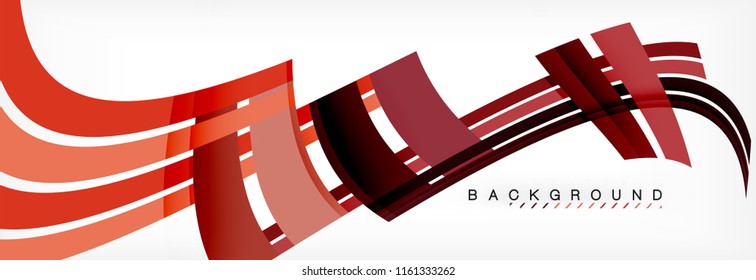 Color stripes and lines, geometric abstract background, vector modern template