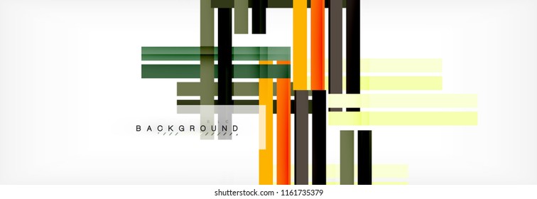Color stripes and lines, geometric abstract background, vector modern template