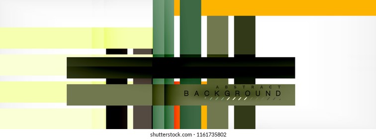 Color stripes and lines, geometric abstract background, vector modern template
