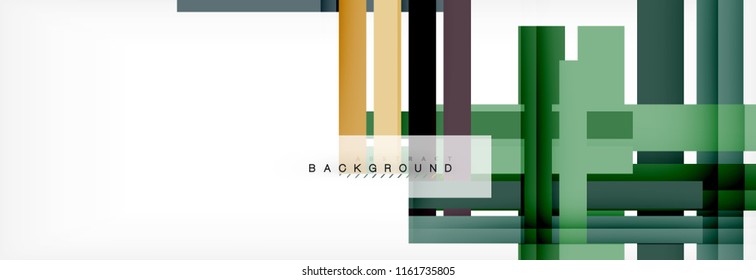 Color stripes and lines, geometric abstract background, vector modern template