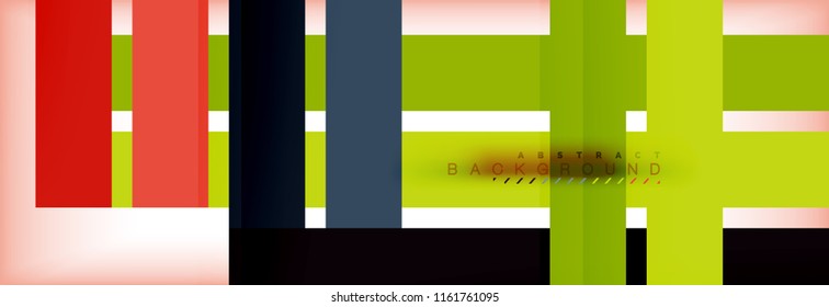 Color stripes and lines, geometric abstract background, vector modern template