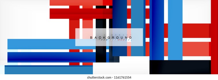 Color stripes and lines, geometric abstract background, vector modern template