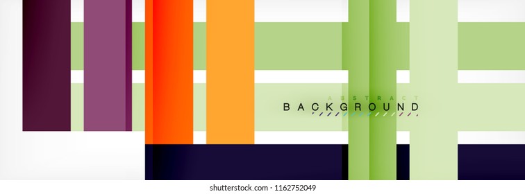 Color stripes and lines, geometric abstract background, vector modern template