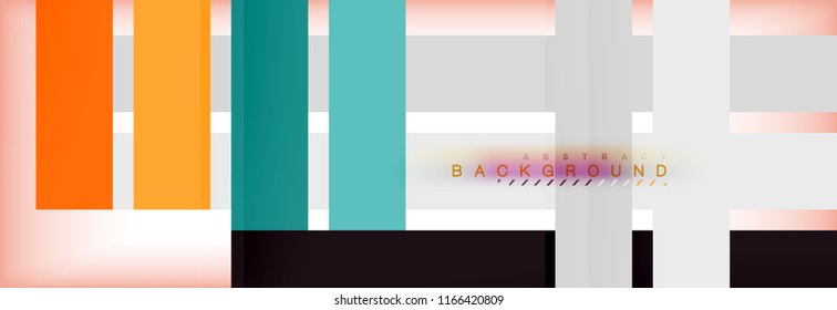 Color stripes and lines, geometric abstract background, vector modern template