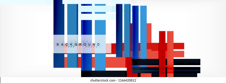 Color stripes and lines, geometric abstract background, vector modern template