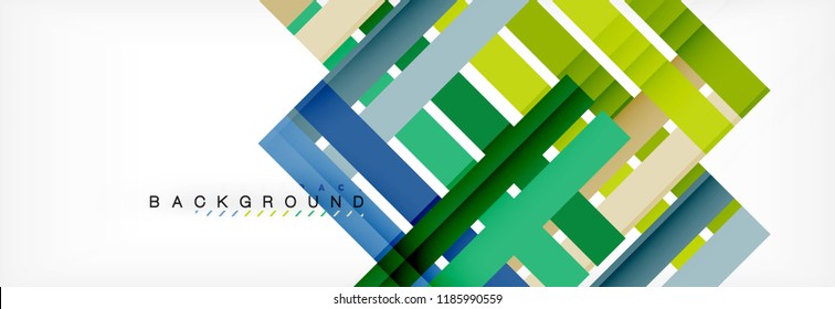 Color stripes and lines, geometric abstract background, vector modern template
