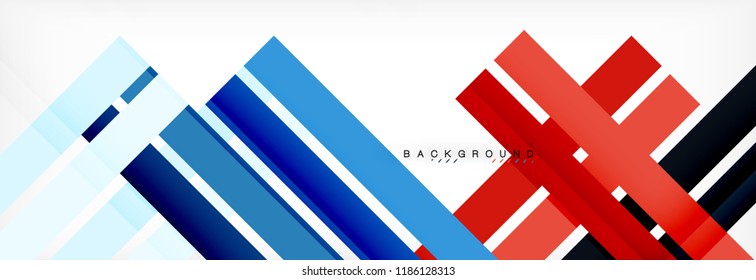 Color stripes and lines, geometric abstract background, vector modern template