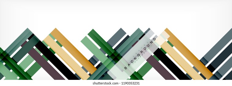 Color stripes and lines, geometric abstract background, vector modern template
