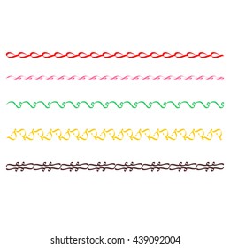 Color stripped line wave
