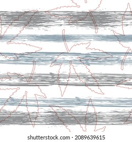 Color Strips. Fashionable Hand Lines. Watercolor Striped Fashion Print Design.