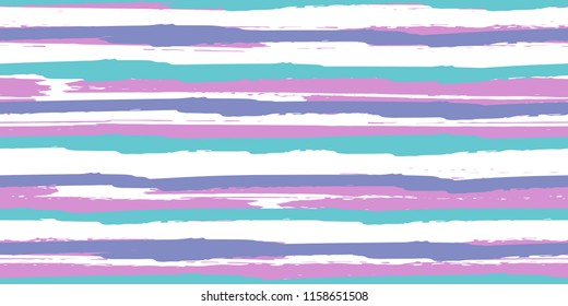 Color Strips. Simpless. Vector Watercolor.  Fashionable Hand Lines. Grunge Texture.  Cloth, Textile Design, Linen, Fabric.