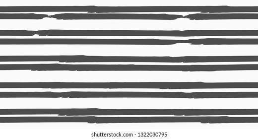 Color Strips. Simpless. Vector Watercolor.  Fashionable Hand Lines. Grunge Stripes with Painted Brush Strokes.  Cloth, Textile Design, Linen, Fabric.