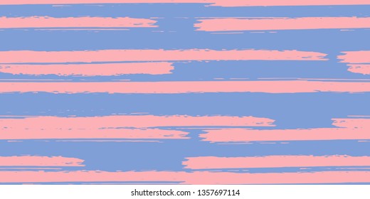 Color Strips. Simpless. Vector Watercolor.  Fashionable Hand Lines. Grunge Stripes with Painted Brush Strokes.  Cloth, Textile Design, Linen, Fabric.