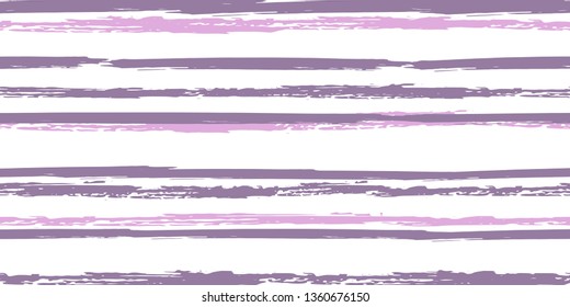 Color Strips. Simpless. Vector Watercolor. Hand Drawn Lines in Watercolor Style. Grunge Stripes with Painted Brush Strokes.  Cloth, Textile Design, Linen, Fabric.