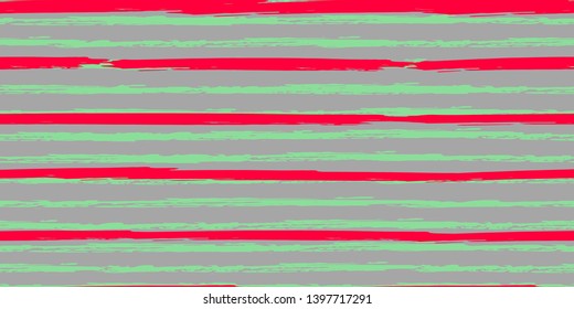 Color Strips. Simpless. Vector Watercolor. Hand Drawn Lines in Watercolor Style. Grunge Stripes with Painted Brush Strokes.  Suitable for Textile Printing, Packaging.