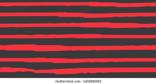 Color Strips. Simpless. Vector Watercolor.  Fashionable Hand Lines. Grunge Stripes with Painted Brush Strokes.  Suitable for Textile Printing, Packaging.