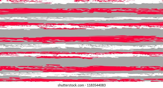 Color Strips. Simpless. Watercolor Striped Fashion Print Design. Hand Drawn Lines in Watercolor Style. Grunge Stripes with Painted Brush Strokes.  Cloth, Textile Design, Linen, Fabric.
