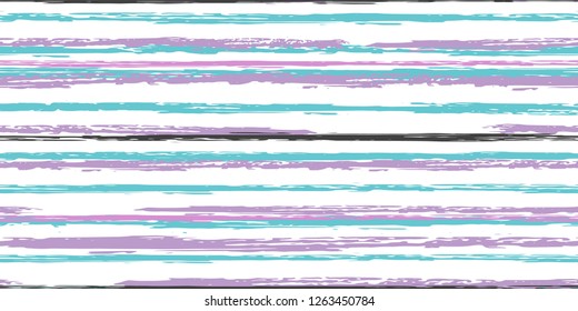 Color Strips. Simpless. Watercolor Striped Fashion Print Design.  Fashionable Hand Lines. Grunge Texture.  Suitable for Textile Printing, Packaging.