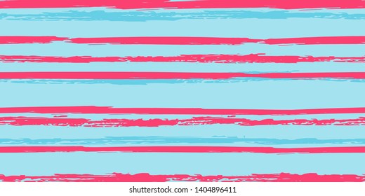 Color Strips. Simpless. Watercolor Striped Fashion Print Design. Hand Drawn Lines in Watercolor Style. Grunge Texture.  Cloth, Textile Design, Linen, Fabric.