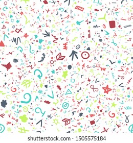 Color strokes hand drawn set. Vivid scribbles collection. Abstract doodle textures