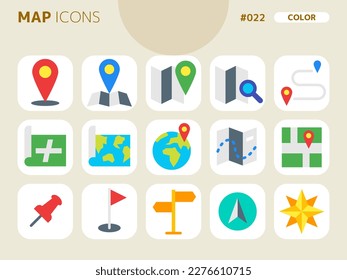 color style icon set related to map_022