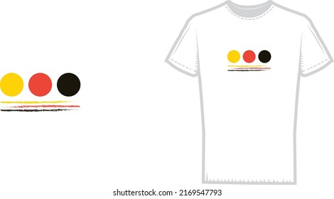 Color style orange red and black, t shirt ready to print 