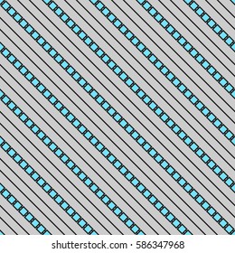Color stylized diagonal lines. Striped wallpaper. Seamless surface pattern design with symmetrical linear ornament. Stripes motif. Digital paper for page fills, web designing, textile print. Vector.