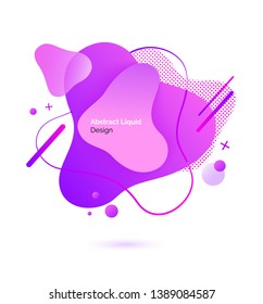 Color substance and drops, abstract liquid design vector. Dynamic colored shapes and forms., logo or emblem and banner template or mockup, flowing fluid