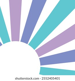 Color sun with sunlight rays japanese style icon on white background flat vector design