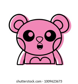 color surprised bear adorable wild animal