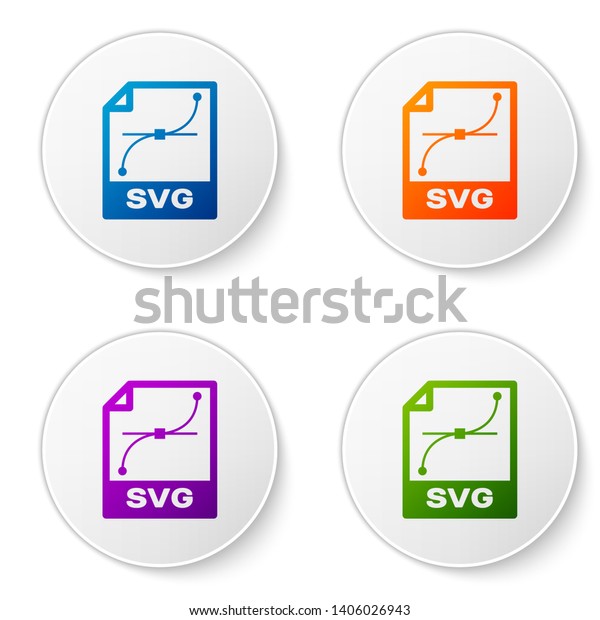 Color Svg File Document Icon Download Stock Vector Royalty Free 1406026943