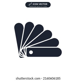 color swatch icon symbol template for graphic and web design collection logo vector illustration