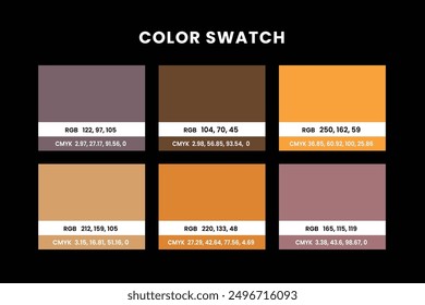 Color swatch, spot solid color set, gradient color, rgb, cmyk, pattern pain tone multicolor, colorful