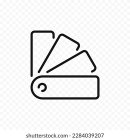 Color swatch symbol. Color palette vector icon. Color pantone. EPS 10
