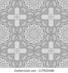 color swatches background . vector illustration with floral seamless pattern.
